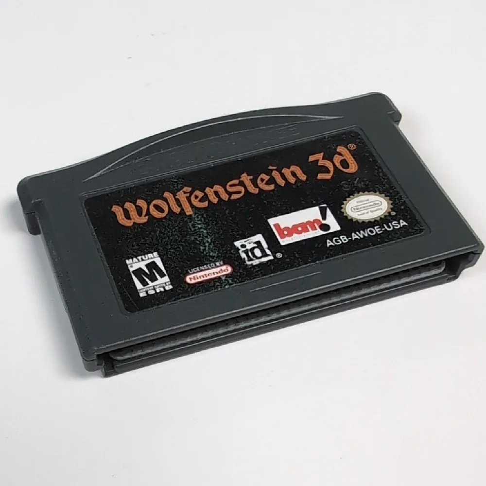 Wolfenstein 3D Game Cartridge - Black - Nintendo Gameboy